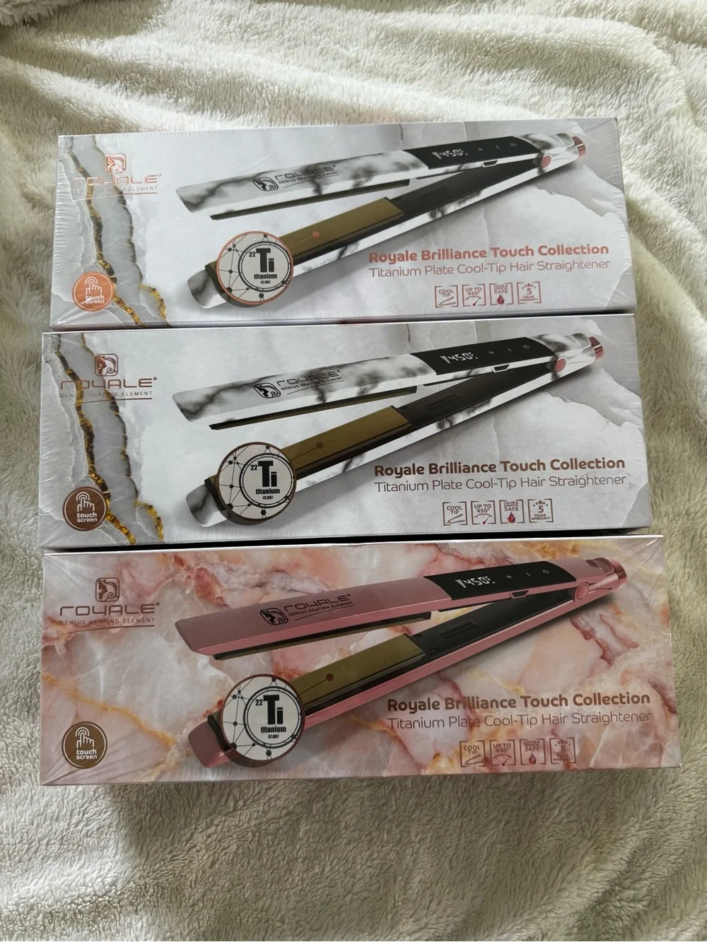 Brilliance Touch Collection Pink Hair Straightener by